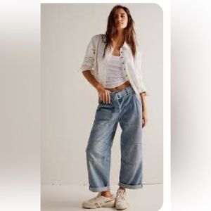 We the Free Pavements Artist Slouchy Cropped Jeans